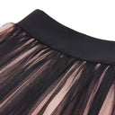 Polo Collar Knitted Mesh Dress Set