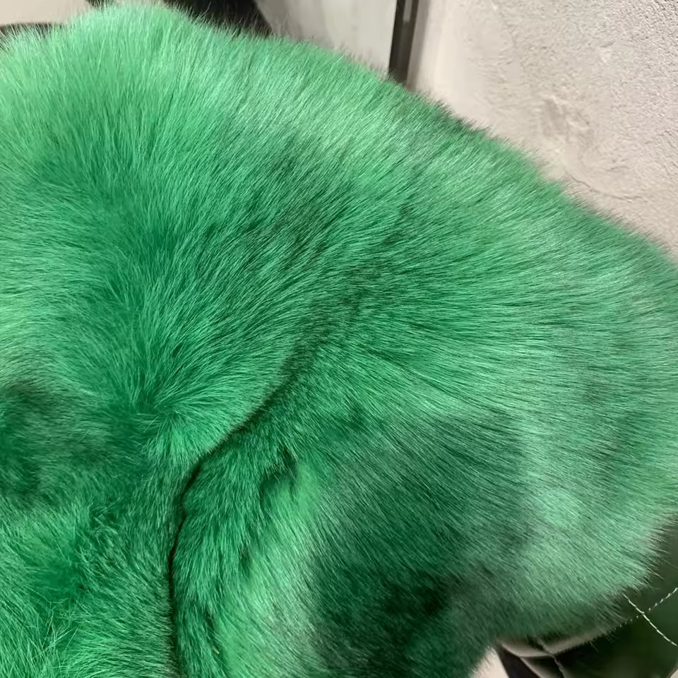 Natural Fox Fur Coat