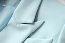 Set gonna due pezzi in azzurro cielo