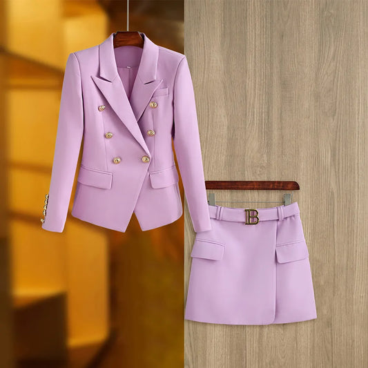 Conjunto de Falda Dos Piezas en Lavanda