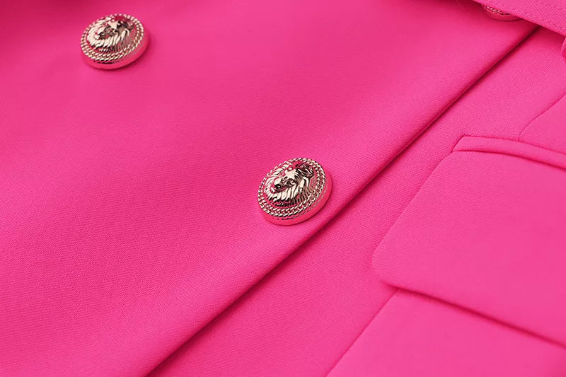 Abito blazer Paola in fucsia/verde 