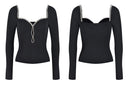 Tia Long Sleeve Wool Top