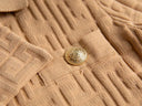 Set gonna retrò in due pezzi in beige