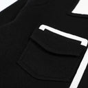 Elastic Knit Lapel Vest with Single Row Buttons