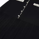 Pearl Edge Knitted Long Sleeve Top & Slim Fit Sleeveless Dress Set