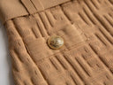 Set gonna retrò in due pezzi in beige