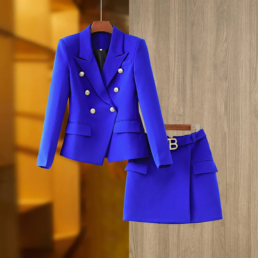 Conjunto Falda Dos Piezas Azul Royal