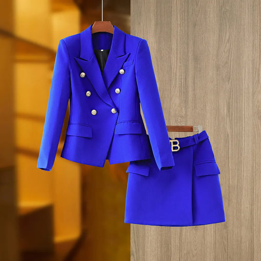 Conjunto Falda Dos Piezas Azul Royal