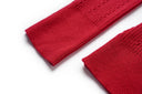 Top de lana de manga larga Sia en rojo