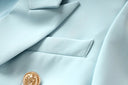 Set gonna due pezzi in azzurro cielo