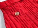 Set gonna retrò a due pezzi in rosso