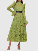 Vestido de encaje con patchwork Heidi 