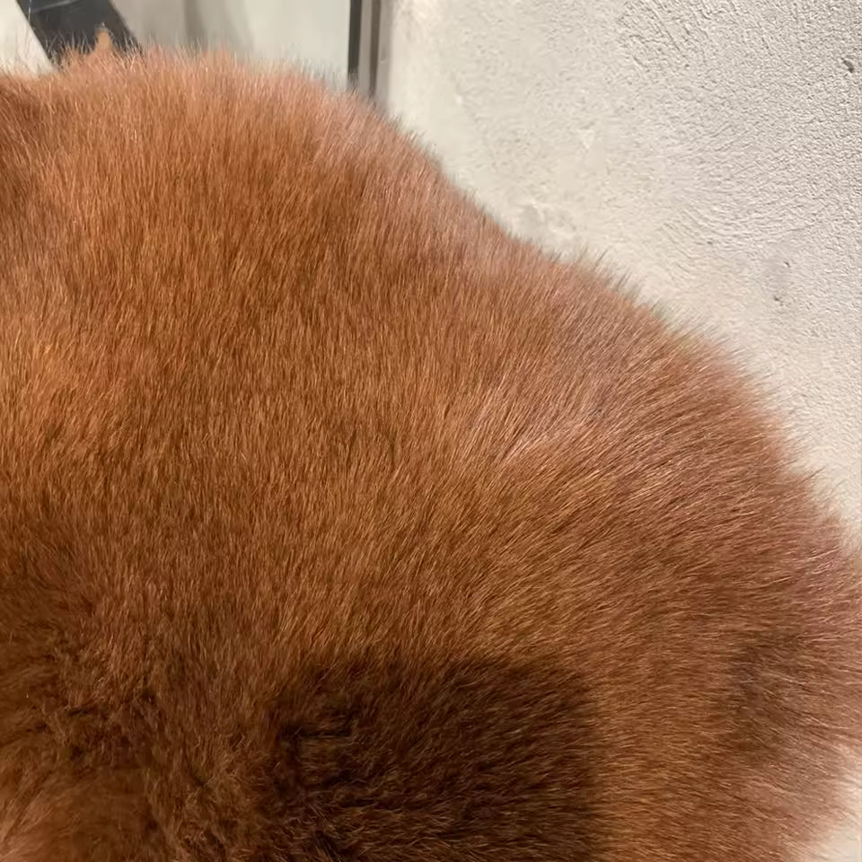 Natural Fox Fur Coat
