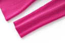 Top de lana de manga larga Sia en fucsia