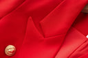 Set gonna due pezzi in rosso