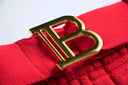 Set gonna retrò a due pezzi in rosso