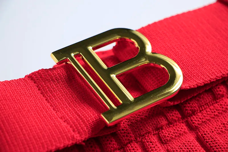 Conjunto Falda Retro Dos Piezas en Rojo