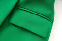 Set gonna due pezzi in verde