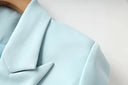 Set gonna due pezzi in azzurro cielo