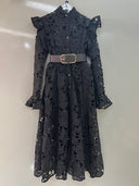 Vestido de encaje con patchwork Heidi 