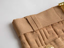 Set gonna retrò in due pezzi in beige