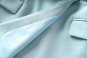 Set gonna due pezzi in azzurro cielo