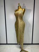 Golden Mirage Bandage Dress