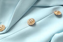 Set gonna due pezzi in azzurro cielo