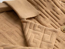 Set gonna retrò in due pezzi in beige