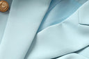 Set gonna due pezzi in azzurro cielo