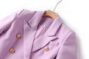 Set gonna due pezzi color lavanda