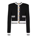 Versatile Knit Cardigan Sweater – Long Sleeve Round Neck Woolen Coat
