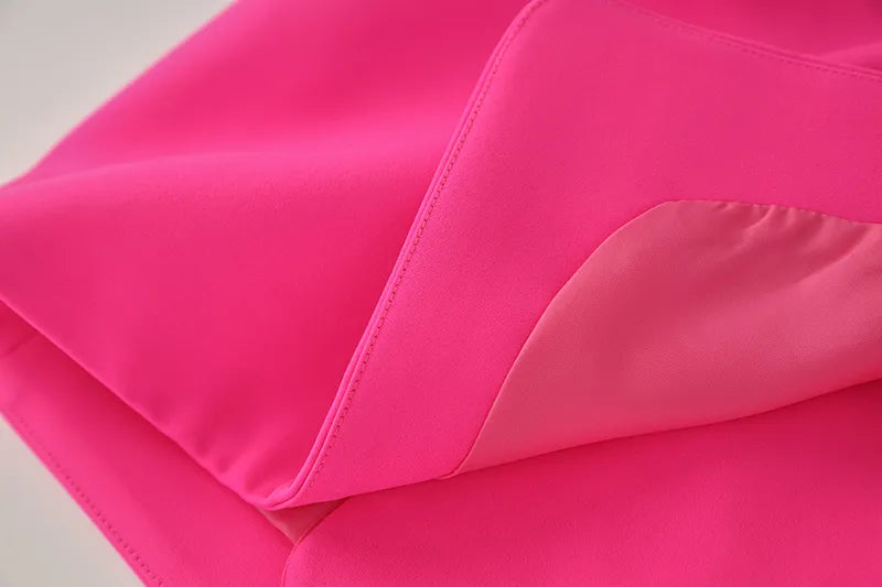 Set gonna due pezzi in fucsia