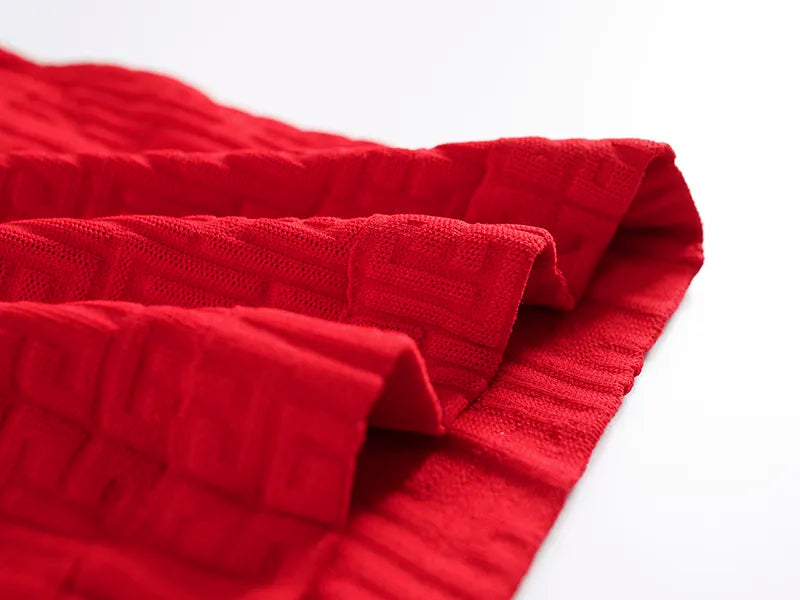 Conjunto Falda Retro Dos Piezas en Rojo