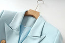 Set gonna due pezzi in azzurro cielo