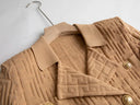 Set gonna retrò in due pezzi in beige