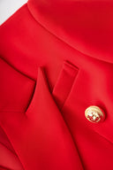 Set gonna due pezzi in rosso