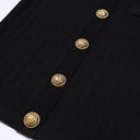 Color Block V-Neck Short Sleeve Slim Fit Knit Dress
