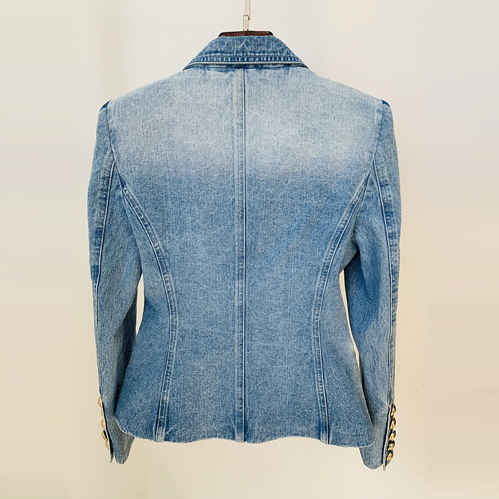 BLAZER DE DENIM CRUZADO