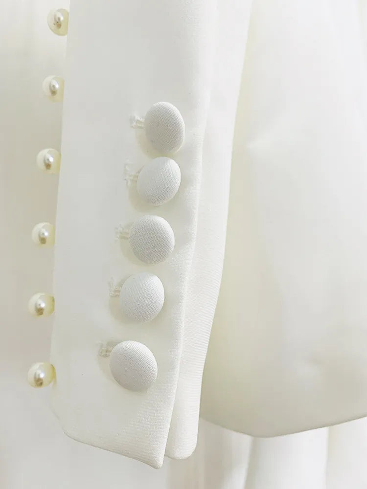 White Two-Piece with Pearls
