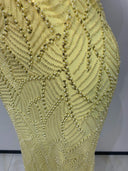 Lemon Belle Embellished Evening Gown