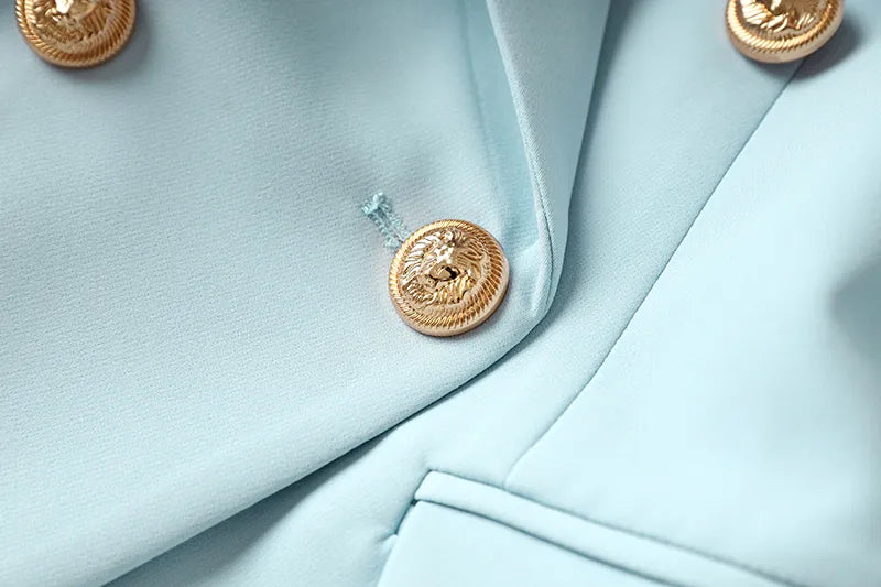 Set gonna due pezzi in azzurro cielo