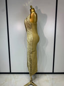 Golden Mirage Bandage Dress