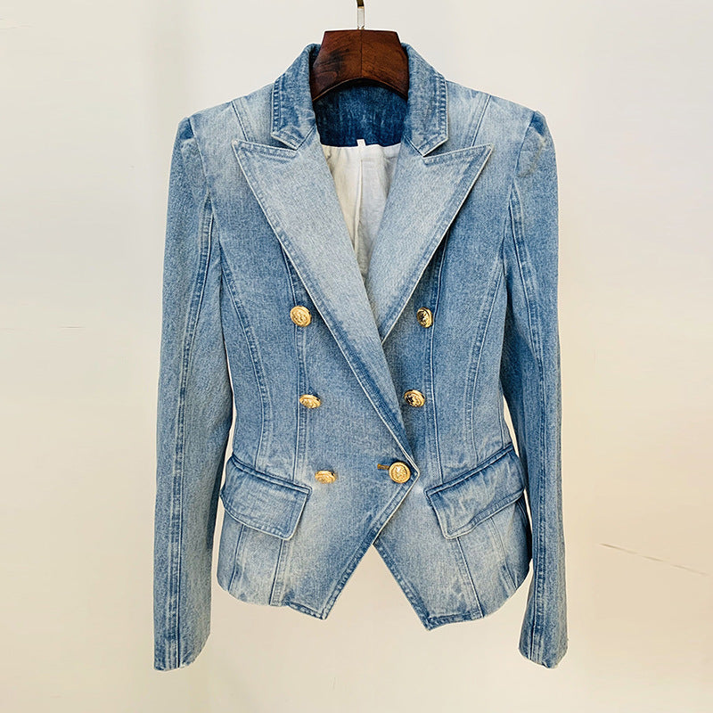 BLAZER DE DENIM CRUZADO