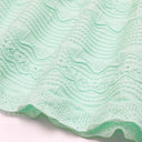 Mint knit skirt hem detail