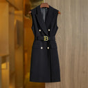 Abito blazer Paola in nero/bianco 