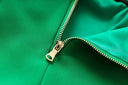 Set gonna due pezzi in verde