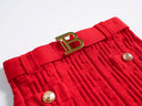 Set gonna retrò a due pezzi in rosso