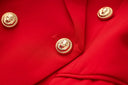 Set gonna due pezzi in rosso