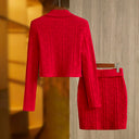 Set gonna retrò a due pezzi in rosso